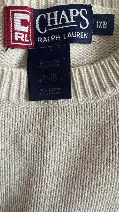 kremowy sweter męski CHAMPS Ralph Lauren L