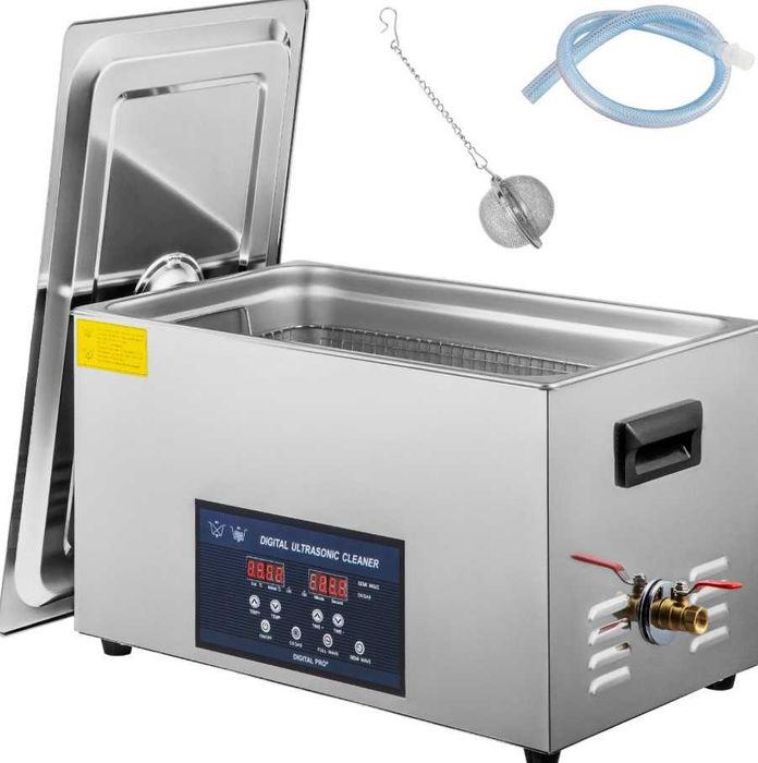 Limpador ultrassônico 30L com aquecedor para limpeza de joias, peças, óculos, dentaduras, discos de vinil e placas de circuito impresso  ultrassonica