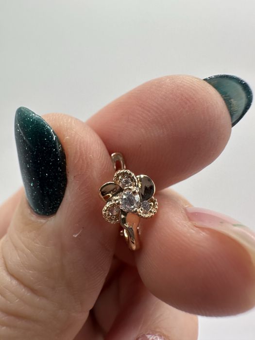 Сережки дитячі 1.6г-  Золото (червоне ) 585 проби