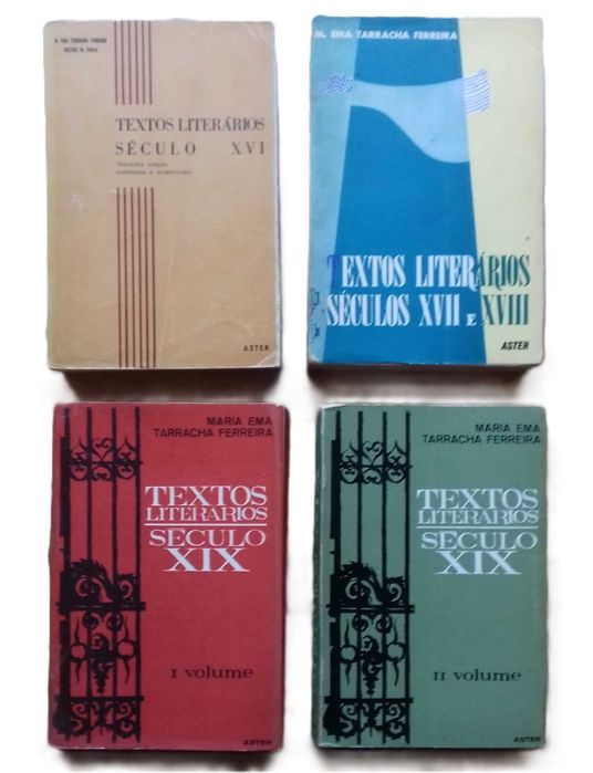 Textos Literários, 4 Volumes, de Maria Ema Tarracha Ferreira