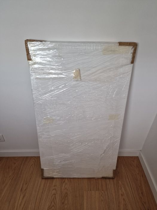 Espelho de cómoda lacado branco