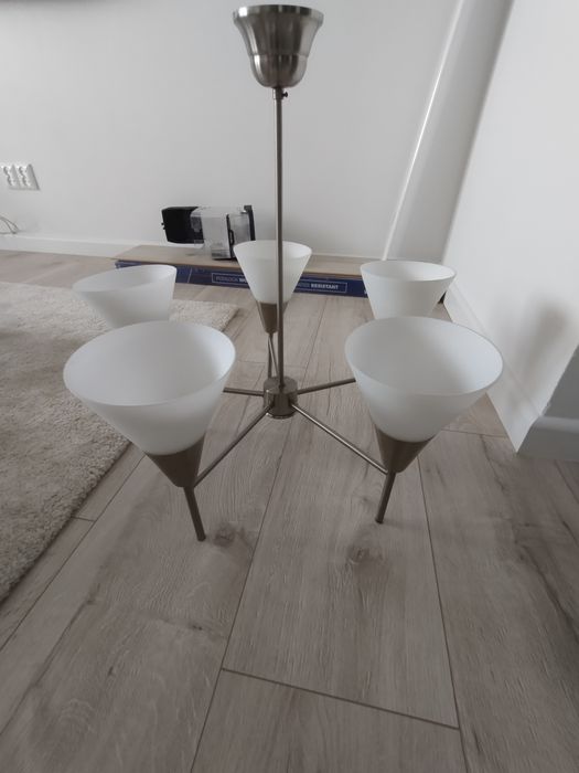 Lampa sufitowa wisząca żyrandol szklany