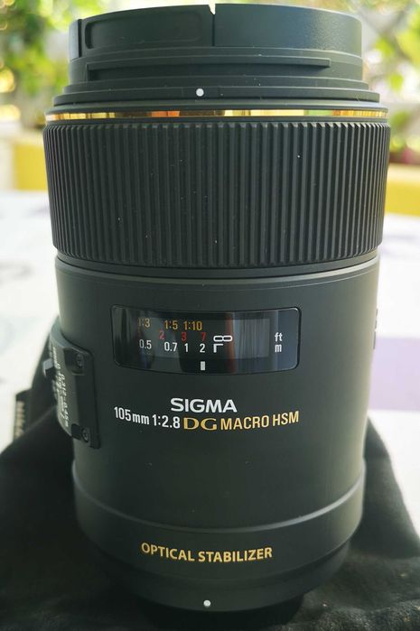 Lente Sigma 105mm/f.2,8 DG OS Macro HSM encaixe Nikon
