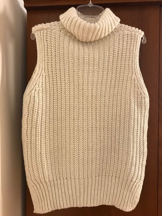 H&M gruba kamizelka bezrękawnik z wełna S/M