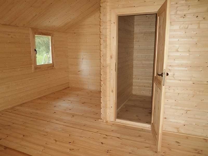DOMEK JADWIGA Letniskowy 5,2x7,2m BAL 44mm 2 Pokoje PROJEKT NA WYMIAR