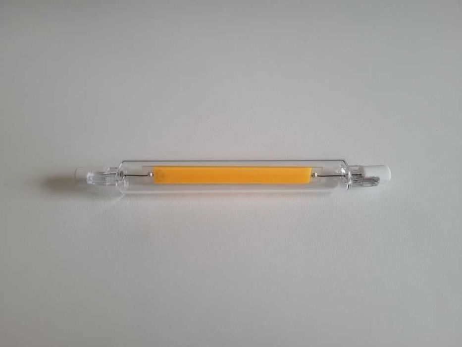 Lampada Led R7S Cob - 118mm - 12W - Branco Quente