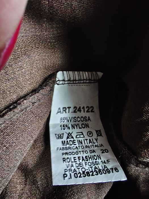 Spodnie czekoladowy brąz  fashion