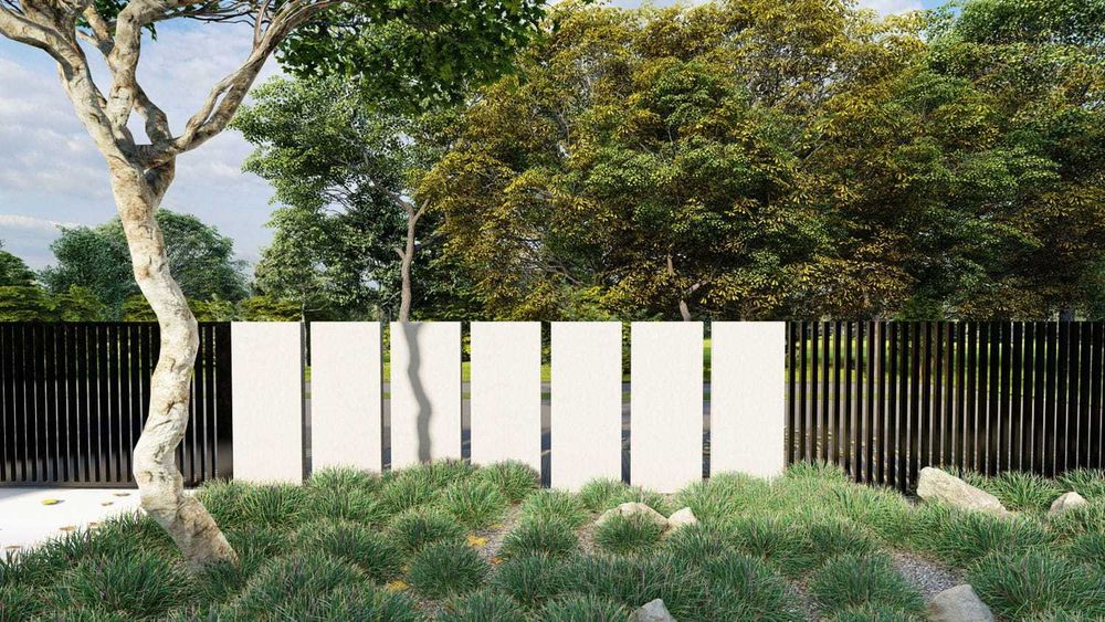 Mur ogrodzeniowy | nowoczesne ogrodzenie | elka ogrodzeniowa
