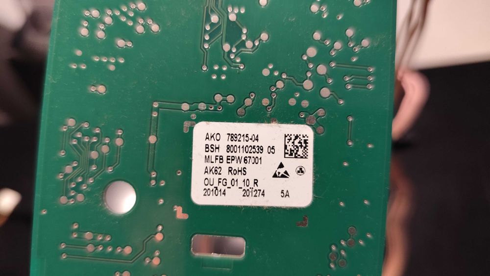 Moduł sterujący programator do suszarki Bosch Serie 6