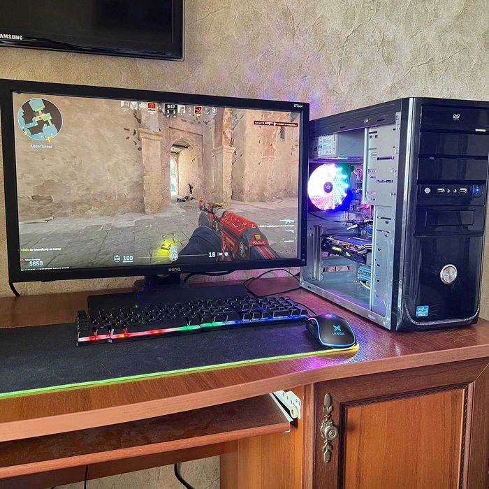 Игровой компьютер RX 570 Стаціонарний ПК 4 ядра Системний блок 500 SSD