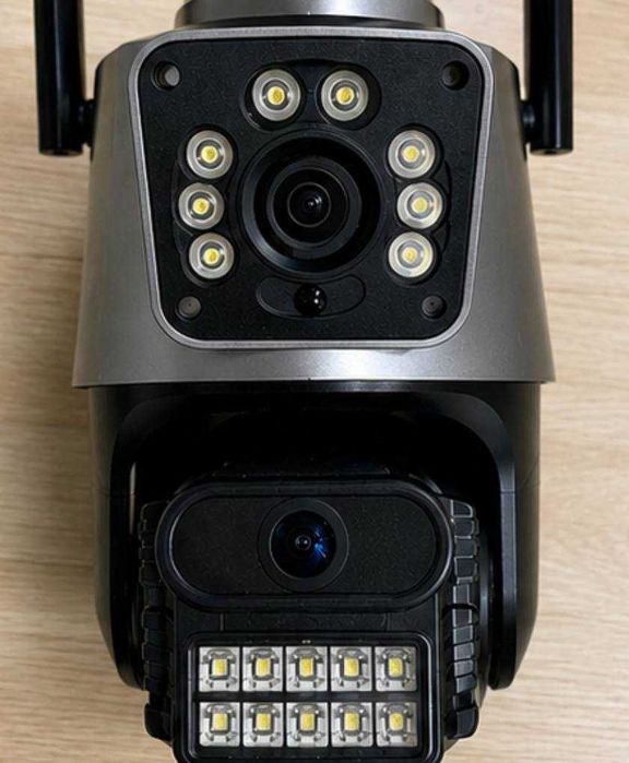 Wi-Fi IP Камера Відеоспостереження 3MP PTZ Поворотна 360° Вулична Бездротова Камера Нічне Бачення Smart