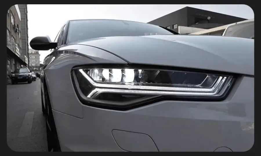 Audi A6 C7 A6L 2012–2018 Reflektory Lampy Przednie LED DRL Dynamiczny Kierunkowskaz Komplet