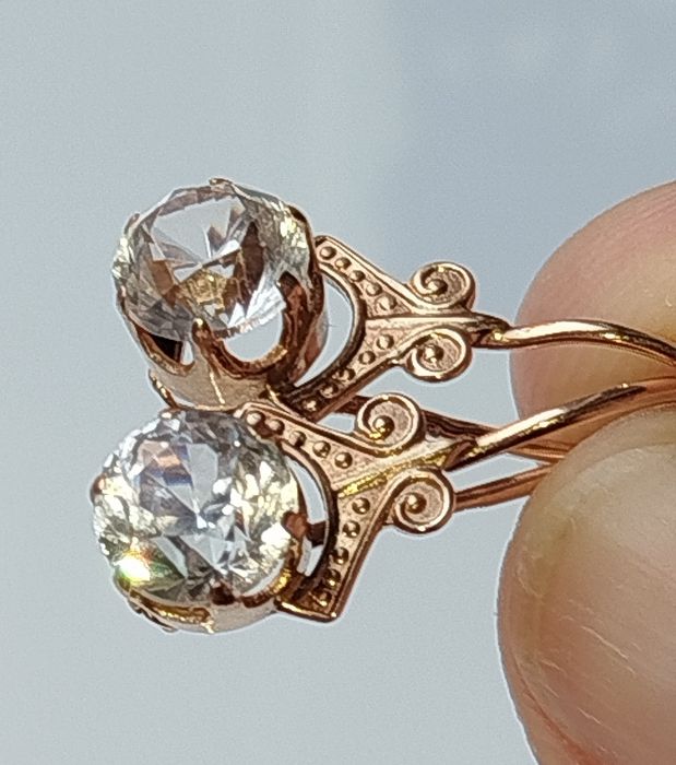 Золотые серьги с Горным Хрусталём СССР Золоті радянські сережки