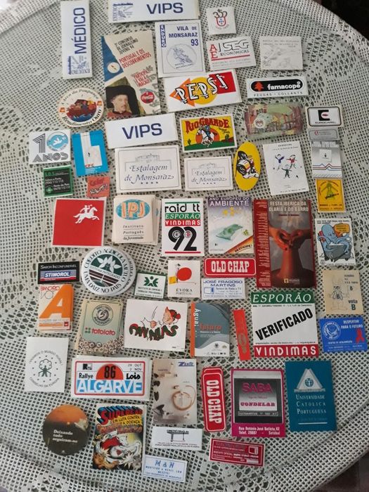 Coleção de autocolantes