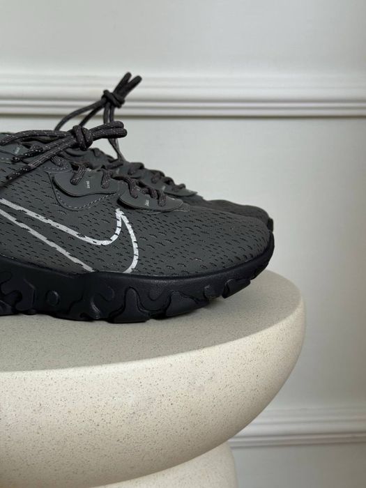 Оригинал Nike React Vision Grey Black (IM5996 068) летние мужские кроссовки найк реакт визион