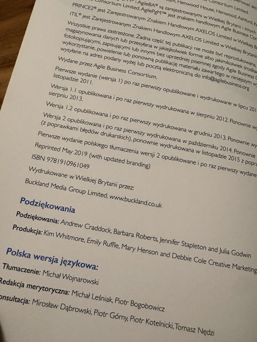 AgilePM wydanie polskie
