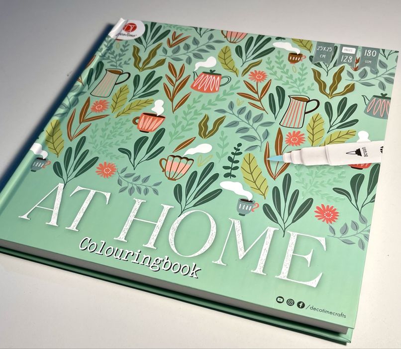 Kolorowanka antystresowa sztywna grube strony dla dorosłych.