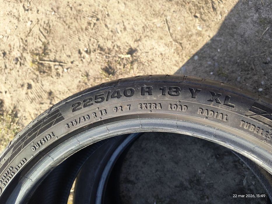 Opony letnie Continental 225/40 R18