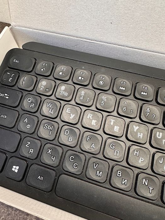 Клавіатура бездротова бесшумна OfficePro SK680 Wireless Black