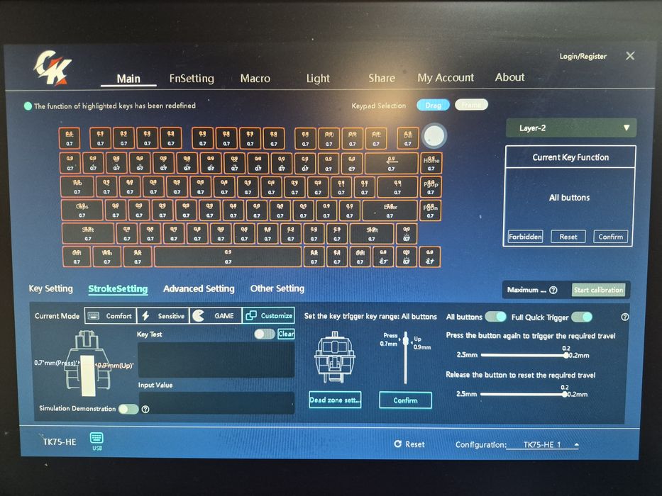 Teclado magnético gamakay