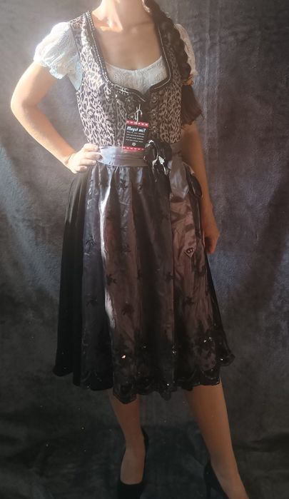 Sukienka bawarska Dirndl tradycyjny strój ludowy 2 części