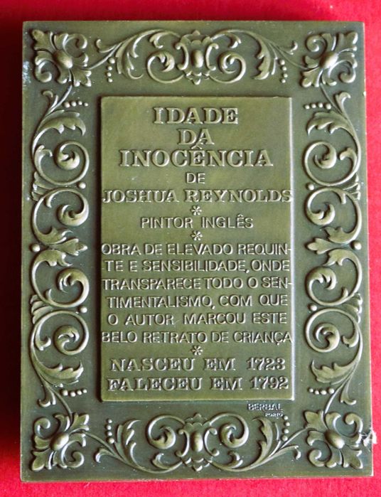 Idade da Inocência de Joshua Reynolds medalha de Baltazar