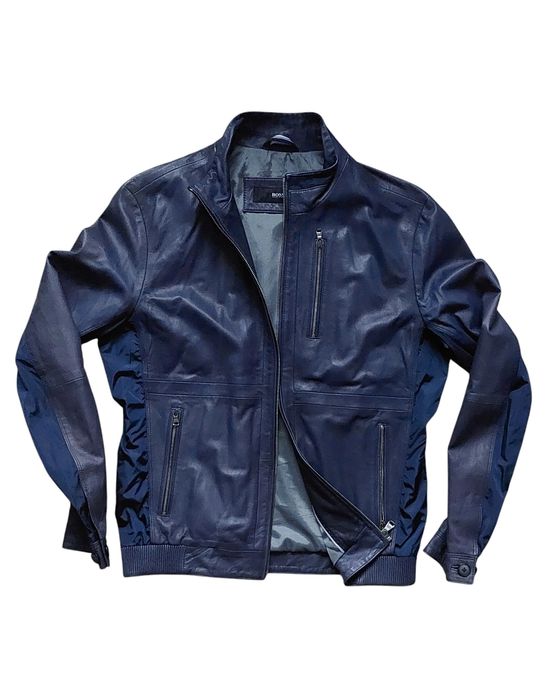 Hugo Boss Neikon nowa kurtka męska skóra naturalna r. 50/L