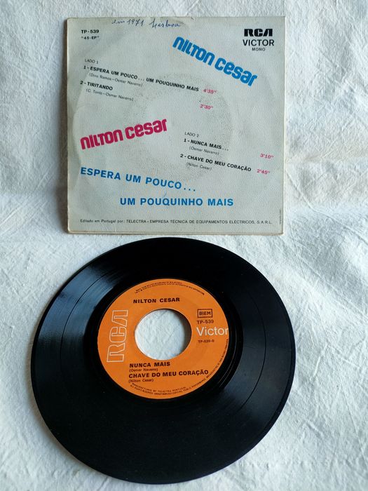 Disco Vinil Single - Espera um pouco um pouquinho mais