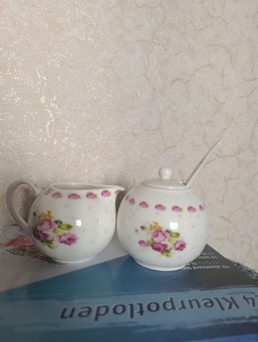 Посуд мініатюрний чайник молочник сахарничка