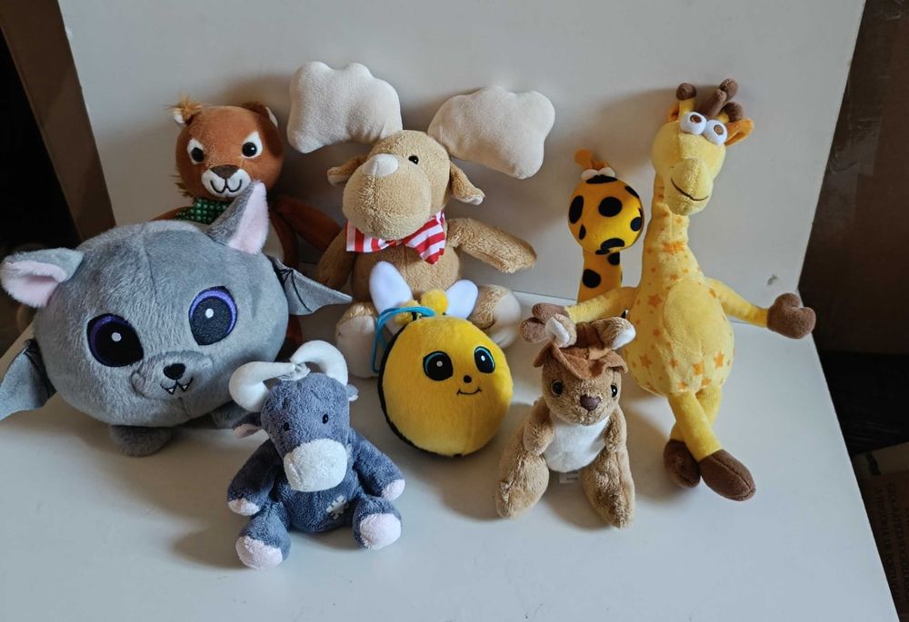 8 Peluches fofinhos de animais