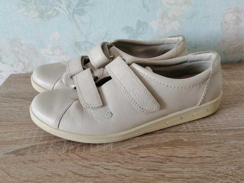 Кроссовки ecco 41 кожа на липучках