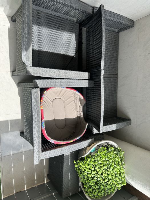 Conjunto mesa e cadeiras para jardim