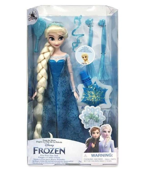Эльза кукла с аксессуарами для волос Frozen Disney