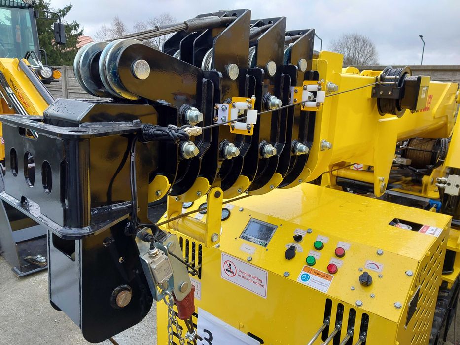 NOWY Dźwig mini żuraw gąsienicowy pająk udźwig 3T ,11m Interbauer UDT