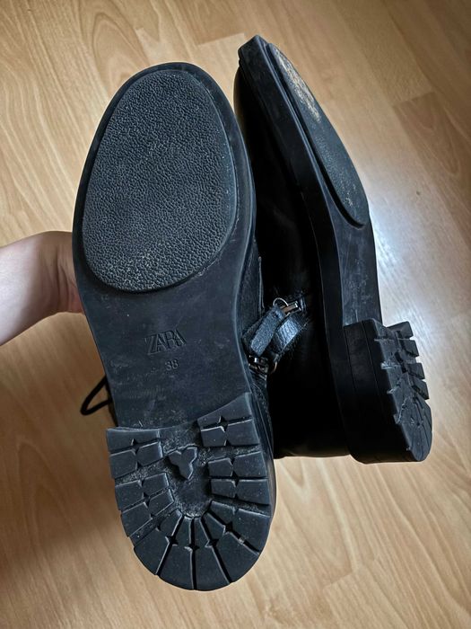 Buty/ kozaki czarne "Zara"