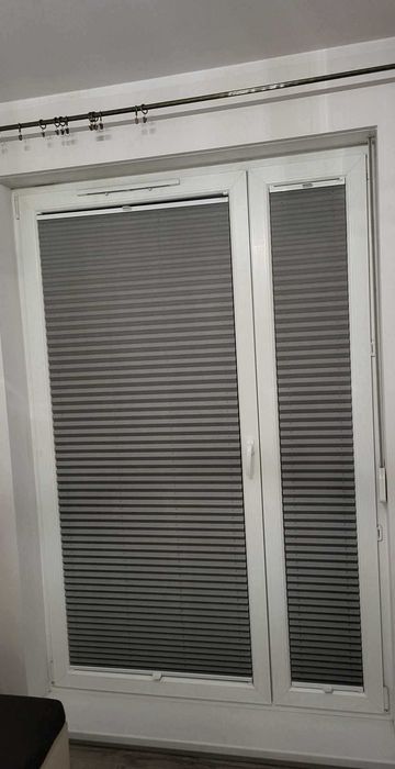 Plisy rolety zaluzje  szare
