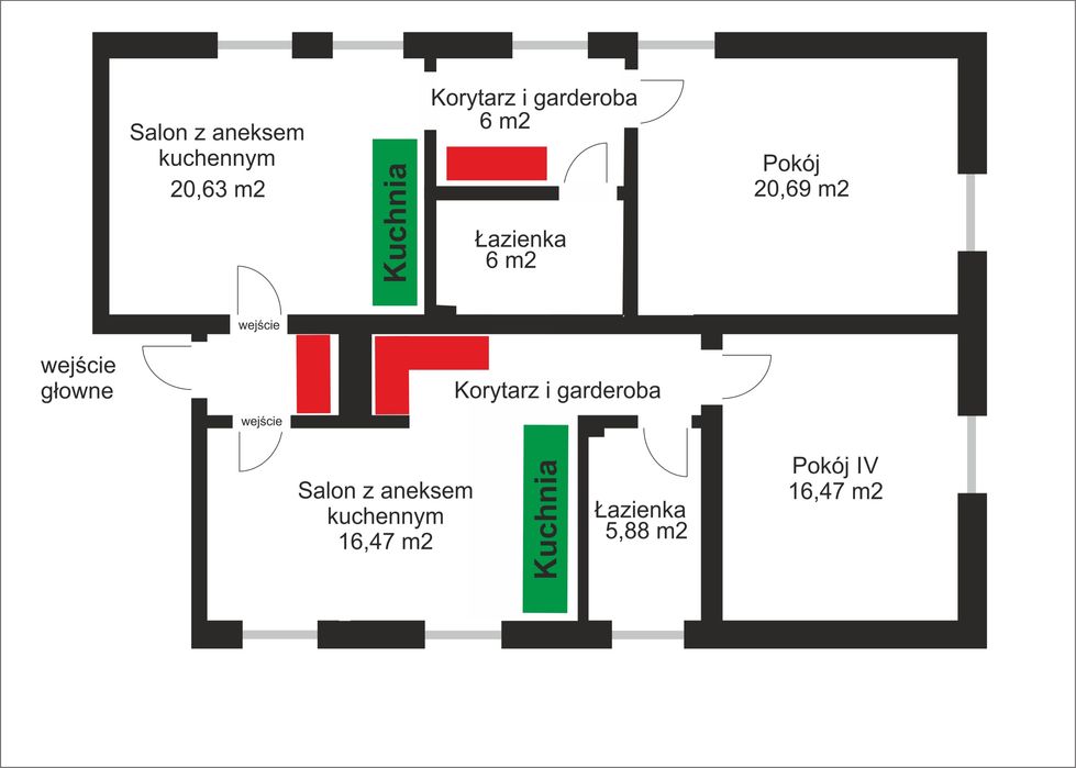 Przestronne 103 m2 4 pokoje centrum Jarocin z możliwością podziału na 2 mniejsze - z potencjałem OKAZJA