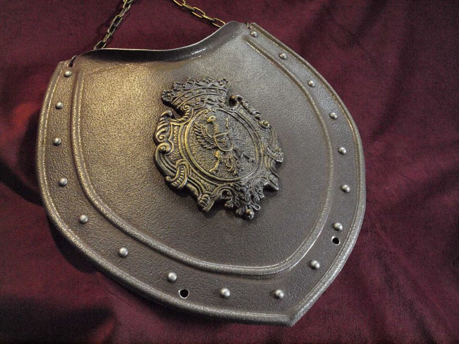 Ryngraf w stylu XVII-w. do szabel z herbem Radziwiłłów, blacha 200 lat