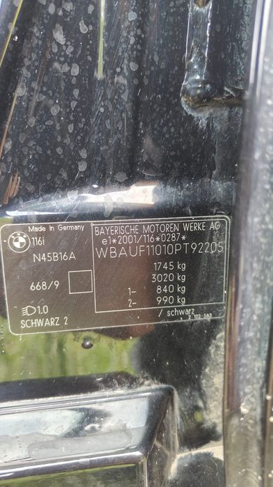 BMW serie 1 E81 1.6 benzyna