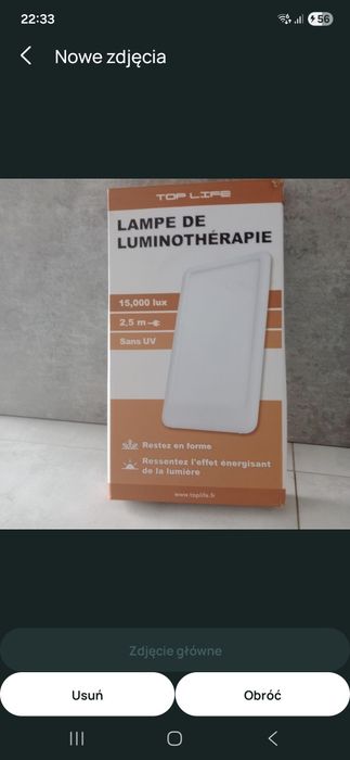 Lampa do terapii światlem