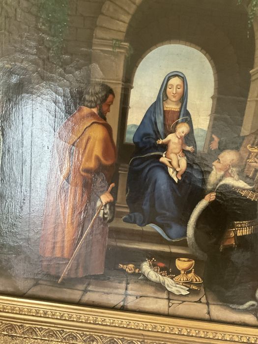 Pintura oleo arte sacra