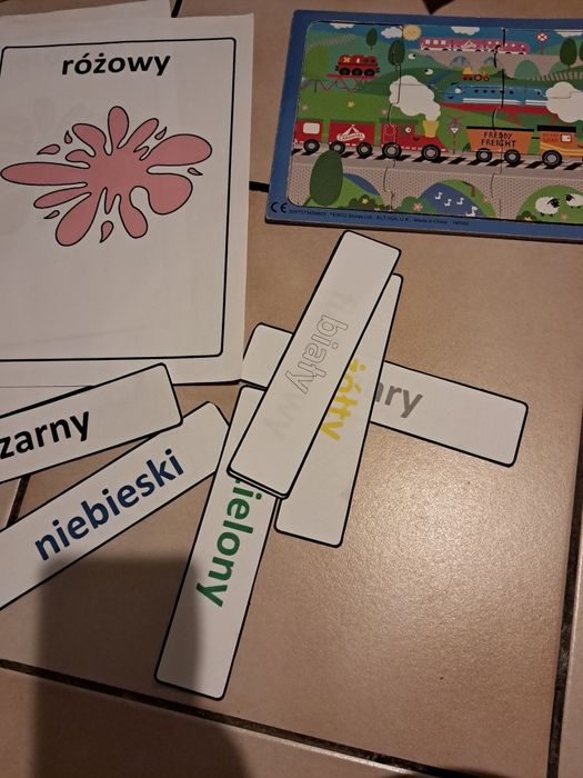 Plansze do nauki kolorów