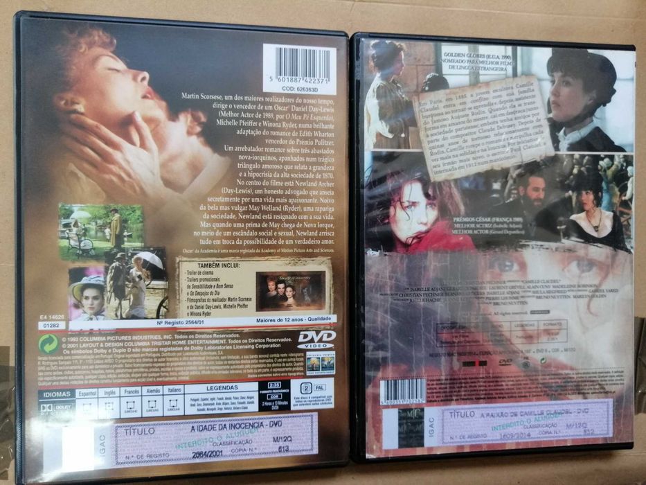 A Idade da Inocencia Scorsese A paixão de Camille Claudel