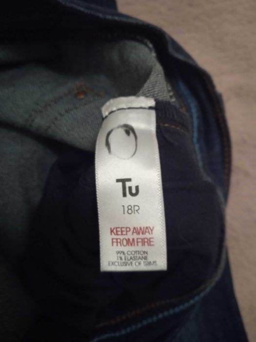 Суперовые джинсы TU бойфренд батал ПОТ  52, тянутся до 56 сост. новых