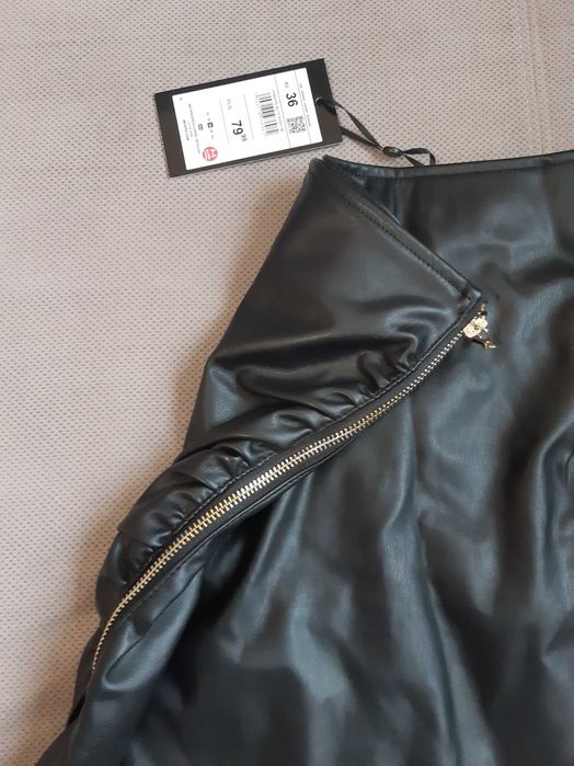 Spódniczka skórzana Nowa Mohito 36