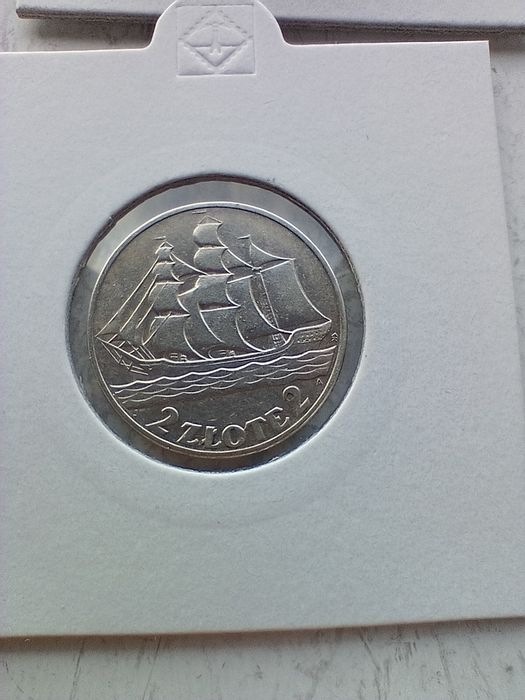 Moneta--2zł Żaglówka--1936-srebro
