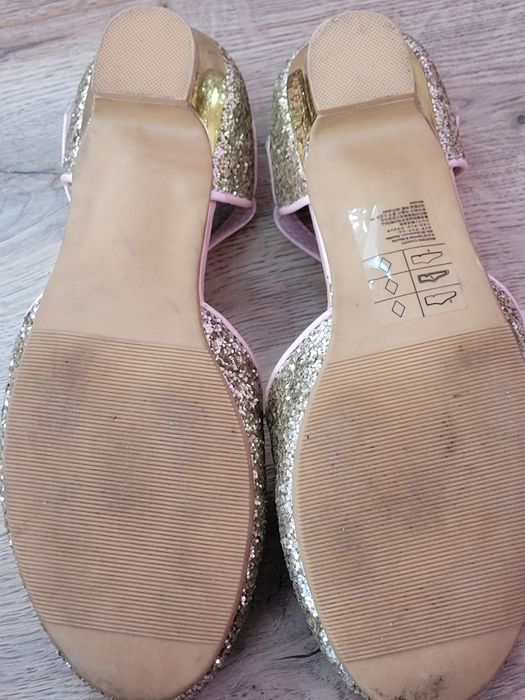 Buciki ,Pantofelki brokatowe dziecięce H&M roz 33