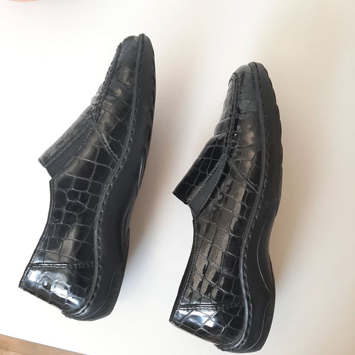 Skorzane Mokasyny buty wsuwane ara 38