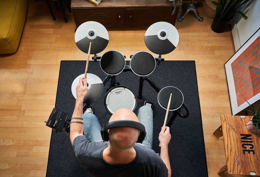 Roland TD02KV Bluetooth Stołek +Słuchawki +Pałki