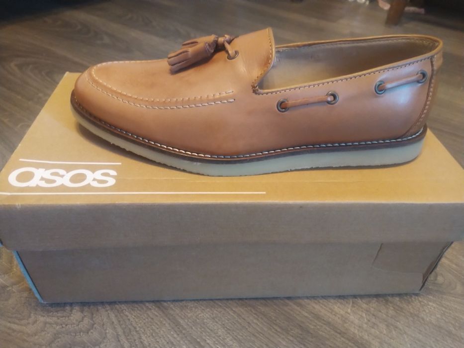 Лоферы Asos размер 42-42.5, смарт лоферы, туфли, топсайдеры